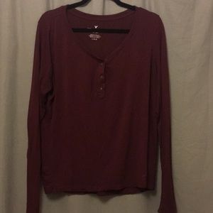 AE maroon Henley